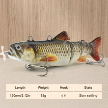Load image into Gallery viewer, 1PC 13CM/42G Electronic Lure Bait USB Charging Propeller Automatic Swimming Double Hook Bait Fishing Accessories
