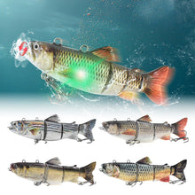 Load image into Gallery viewer, 1PC 13CM/42G Electronic Lure Bait USB Charging Propeller Automatic Swimming Double Hook Bait Fishing Accessories

