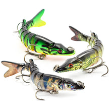 Load image into Gallery viewer, 1PC 12.5CM/17G Nine Section Lure Bait Flexible Swimming Posture Simulation Esox Reicherti Fake Bait
