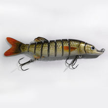 Load image into Gallery viewer, 1PC 12.5CM/17G Nine Section Lure Bait Flexible Swimming Posture Simulation Esox Reicherti Fake Bait
