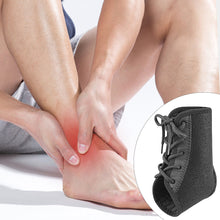 Load image into Gallery viewer, 1PC Lace-Up Adjustable Pressure Ankle Guard Hot Press Molded Breathable Argyle Sports Ankle Guard For Fitness Ball Games
