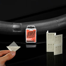 Load image into Gallery viewer, 1 Box Bicycle Glue-Free Tire Patch With Metal Sanding Sheet Strong Adhesive Patch Bicycle Repair Kit
