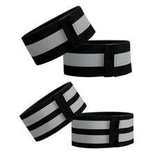 Load image into Gallery viewer, 1 Pair Bicycle Anti-Beam Belt High-Light Reflective Cycling Leg Widening Strap Night Running Arm Warning Belt Outdoor Riding Equipment
