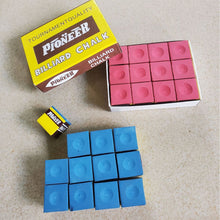 Load image into Gallery viewer, 1Box /12PCS Billiard Cue Tip Chalk Rod Head Non-Slip Powder Billiard Supplies
