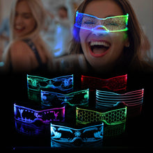 Load image into Gallery viewer, Wireless Luminous LED Glasses Halloween Christmas Birthday Neon Party Nightclubs LED Light-up Glasses Glow in the Dark
