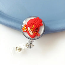 Load image into Gallery viewer, Cartoon Badge Reel Retractable ID Lanyard Name Tag Card Badge Holder Clip Doctor Nurse Office Supplies Credential Holder
