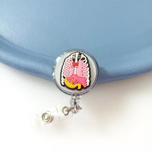 Load image into Gallery viewer, Cartoon Badge Reel Retractable ID Lanyard Name Tag Card Badge Holder Clip Doctor Nurse Office Supplies Credential Holder
