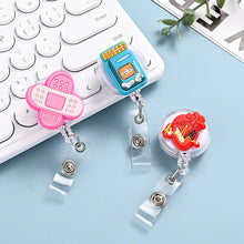 Load image into Gallery viewer, Cartoon Badge Reel Retractable ID Lanyard Name Tag Card Badge Holder Clip Doctor Nurse Office Supplies Credential Holder
