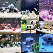 Load image into Gallery viewer, Purple Sand Aquarium Decoration Fish Shrimps Shelter House Pottery Landscaping Ornaments Decor Fish Tank Submarine Cave Decor
