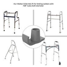 Load image into Gallery viewer, Walker Ski Glides Walker Ski Glides Sliding Mat Sled Sliding Mat Pedestrian Footcover Walker slides
