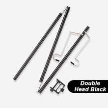 Load image into Gallery viewer, Outdoor Camping Folding Lamp Stand Aluminum Alloy Desktop Lamp Post Bracket Lighting Camp Hanging Stand Camping Hanging Lamp Post
