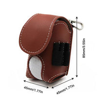 Load image into Gallery viewer, Golf Mini Double Ball Bag PU Golf Ball Bag Small Waist Bag Small Ball Bag Accessory Bag
