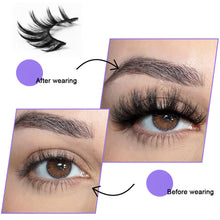 Load image into Gallery viewer, 10 Pair Set Thick False Eyelash Beautiful Eyelash Long Black Terrier Thick Eyelash Extend Ion Performance Decoration Eyelashes
