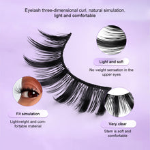 Load image into Gallery viewer, 10 Pair Set Thick False Eyelash Beautiful Eyelash Long Black Terrier Thick Eyelash Extend Ion Performance Decoration Eyelashes
