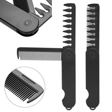 Load image into Gallery viewer, Multifuncional Portable Plastic Folding Pocket Combs Barber Men Oil Head Beard Combs Hair Styling Wide Tooth Combs
