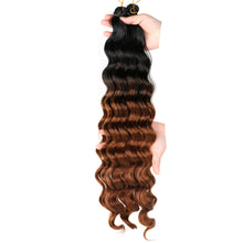 Load image into Gallery viewer, Chemical Fiber High-temperature Silk Wig Hair Handle Wave Crochet Hair Curved Hair Handle Crochet Hair Braided Dirty Braid Wig
