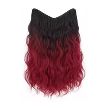 Load image into Gallery viewer, Wig Piece One Piece Paris Painted Gradient Women's Long Hair Curly Hair Increased Volume Fluffy Water Ripple Simulated Hair Patch
