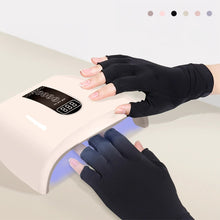Load image into Gallery viewer, Half Finger Gloves for Sun Protection Women's Summer Driving UV Protection Cotton Thin Design Cycling Anti Slip Leak Proof Half Finger Nail Gloves
