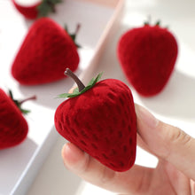 Load image into Gallery viewer, Strawberry Ring Box Children's Cute Jewelry Box Plush Storage Box Gift Box Jewelry Box
