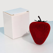Load image into Gallery viewer, Strawberry Ring Box Children's Cute Jewelry Box Plush Storage Box Gift Box Jewelry Box
