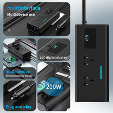 Load image into Gallery viewer, Car Converter 200W Inverter 12V to 220V 12V to 110V Power Converter 12V Vehicles
