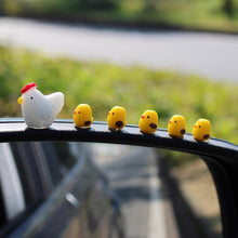 Load image into Gallery viewer, 5Pcs/6Pcs/9Pcs/11Pcs Car Center Console Dashboard Navigator Screen Decoration Mini Yellow Chicks Hen House Ornaments Auto Interior Accessories

