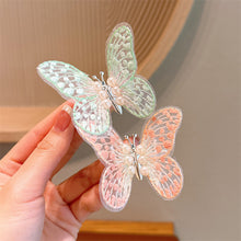 Load image into Gallery viewer, Lace Butterfly Hair Clip Sweet Fabric Embroidery Bangs Hairpin Cute Lively Butterfly Headwear Hair Accessories for Children
