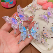 Load image into Gallery viewer, Rhinestone Butterfly Hairpin Three-dimensional Lively Moving Wings Lovely Bangs Hair Clip Headwear Hair Styling Accessories

