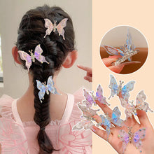Load image into Gallery viewer, Rhinestone Butterfly Hairpin Three-dimensional Lively Moving Wings Lovely Bangs Hair Clip Headwear Hair Styling Accessories
