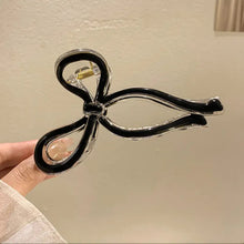 Load image into Gallery viewer, Elegant Bowknot Hair Clip Simple Temperamental Updo Hairpin Hair Claw Clip Multicolor Headwear Hair Accessory for Women
