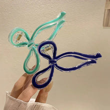 Load image into Gallery viewer, Elegant Bowknot Hair Clip Simple Temperamental Updo Hairpin Hair Claw Clip Multicolor Headwear Hair Accessory for Women
