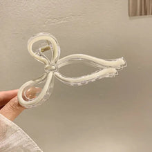 Load image into Gallery viewer, Elegant Bowknot Hair Clip Simple Temperamental Updo Hairpin Hair Claw Clip Multicolor Headwear Hair Accessory for Women
