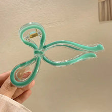 Load image into Gallery viewer, Elegant Bowknot Hair Clip Simple Temperamental Updo Hairpin Hair Claw Clip Multicolor Headwear Hair Accessory for Women
