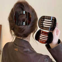 Load image into Gallery viewer, Retro Tortoiseshell Updo Hair Clip Elegant Simple Non-slip Hairpin Hair Claw Clip Headwear Hair Accessory for Women
