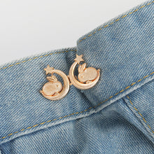 Load image into Gallery viewer, Multishaped Waist Buckle Detachable No-staple No-sew Button Durable Alloy Buckle Skirt Pants DIY Clothing Accessories
