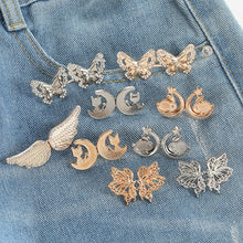 Load image into Gallery viewer, Multishaped Waist Buckle Detachable No-staple No-sew Button Durable Alloy Buckle Skirt Pants DIY Clothing Accessories
