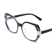 Load image into Gallery viewer, Oil Painting Style Large Frame Blue-light-blocking Glasses Fashionable Retro Colourful Decorative Glasses for Women
