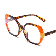 Load image into Gallery viewer, Oil Painting Style Large Frame Blue-light-blocking Glasses Fashionable Retro Colourful Decorative Glasses for Women

