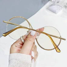 Load image into Gallery viewer, S-ring Metal Half-frame Blue-light-blocking Glasses Personalized Fashionable Durable Metal Hinge Glasses for Women
