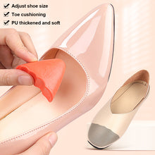 Load image into Gallery viewer, PU Toe Plug Thickened Soft Comfortable Anti-wear Toe Filling Insole Adjust Shoe Size Protect Foot Shoe Accessory for Men Women
