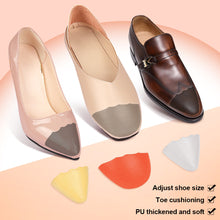 Load image into Gallery viewer, PU Toe Plug Thickened Soft Comfortable Anti-wear Toe Filling Insole Adjust Shoe Size Protect Foot Shoe Accessory for Men Women
