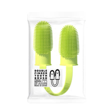 Load image into Gallery viewer, Two-finger Pet Toothbrush Soft Durable Washable Tooth Cleaning Finger Cover Oral Care Cleaning Tool Pet Accessories
