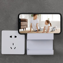 Load image into Gallery viewer, Wall-mounted Adhesive Mobile Phone Charging Stand Remote Control Storage Box Multi-functional Wall-mounted Organizer
