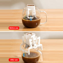 Load image into Gallery viewer, Foldable Coffee Filter Holder Reusable Lightweight Tea Filters Dripper Baskets Coffee Ear Drip Filter Paper Bag Shelf Coffeeware
