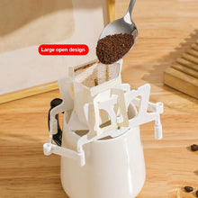 Load image into Gallery viewer, Foldable Coffee Filter Holder Reusable Lightweight Tea Filters Dripper Baskets Coffee Ear Drip Filter Paper Bag Shelf Coffeeware
