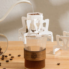 Load image into Gallery viewer, Foldable Coffee Filter Holder Reusable Lightweight Tea Filters Dripper Baskets Coffee Ear Drip Filter Paper Bag Shelf Coffeeware

