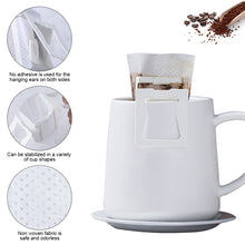 Load image into Gallery viewer, 50Pcs Coffee Filter Bags Disposable Drip Coffee Paper Pack Portable Hanging Ear Espresso Coffee Accessories Tea Tool
