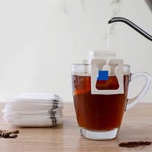 Load image into Gallery viewer, 50Pcs Coffee Filter Bags Disposable Drip Coffee Paper Pack Portable Hanging Ear Espresso Coffee Accessories Tea Tool
