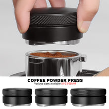 Load image into Gallery viewer, Coffee Distributor Espresso Distribution Tool Leveler 3 Angled Slopes Adjustable Palm Tamper Fits 51/53/58mm
