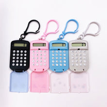 Load image into Gallery viewer, Mini Calculator Pocket Basic Calculator Keychain Cute &amp; Portable For Student Kids Teen Teacher Supply Classroom Tool
